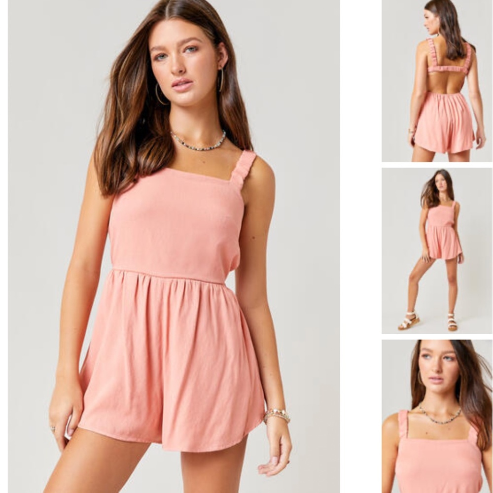 Francesca's Open Back Romper